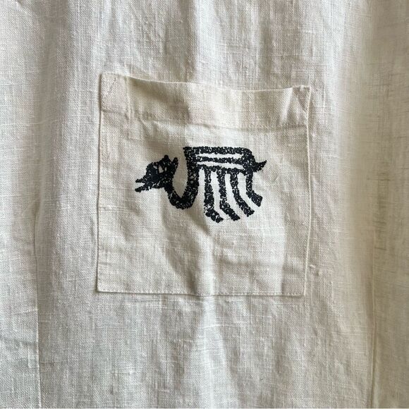 Positive Attitude Womens 100% Long Dress White Sz 2 Side Slits Sleeveless Boho - Picture 6 of 10